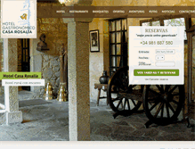 Tablet Screenshot of hotelcasarosalia.com